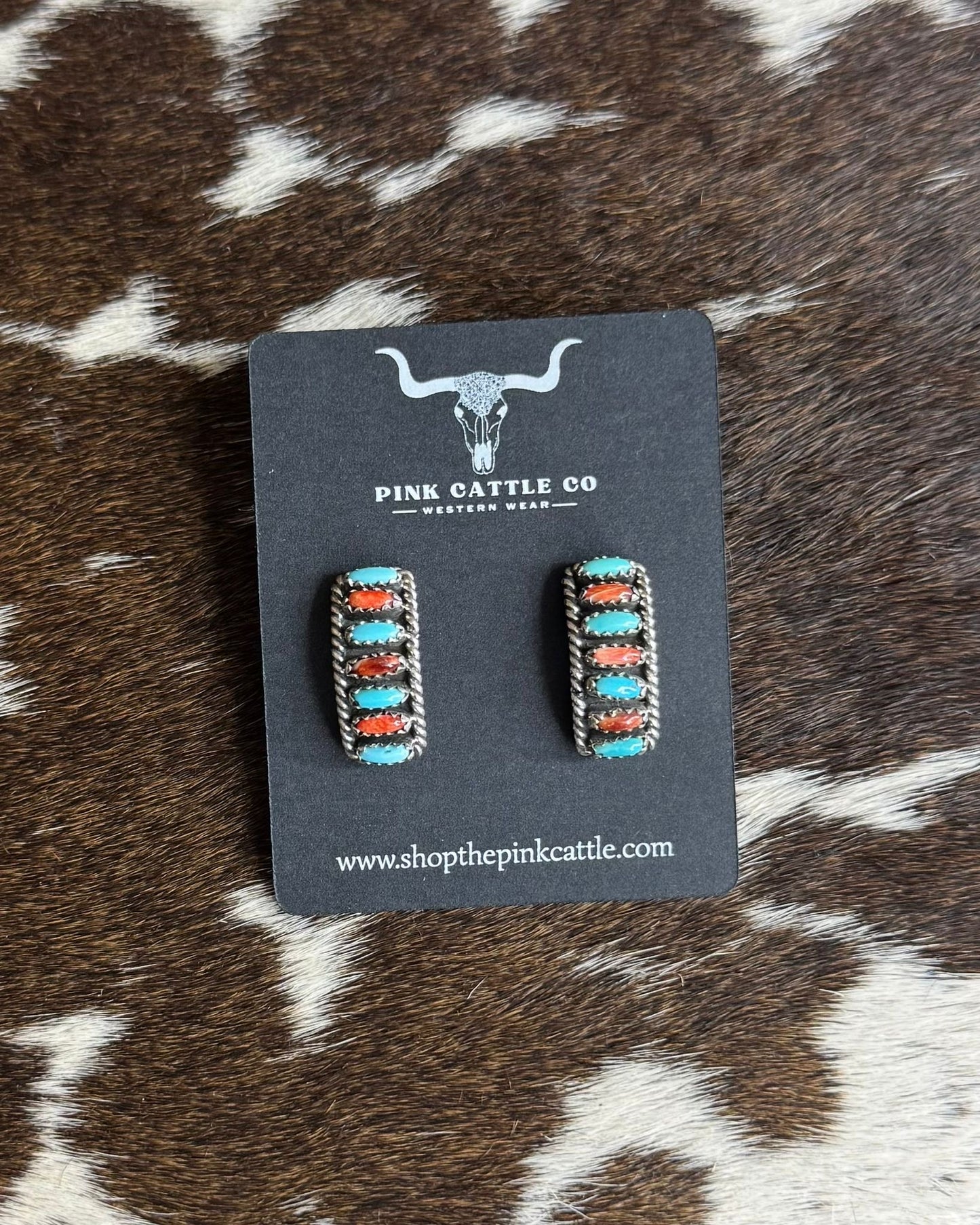Spiny & Turquoise Earrings *Native