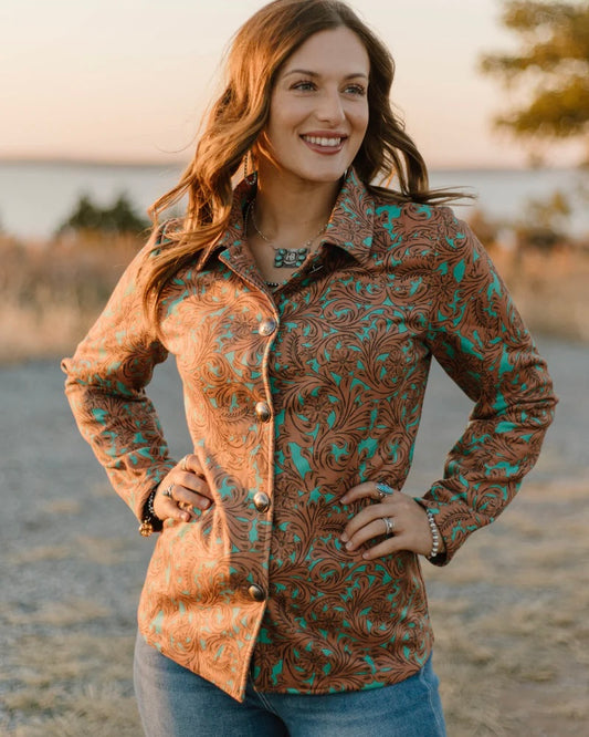 Turquoise Tapestry Jacket