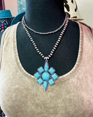 Turquoise Double Strand Necklace