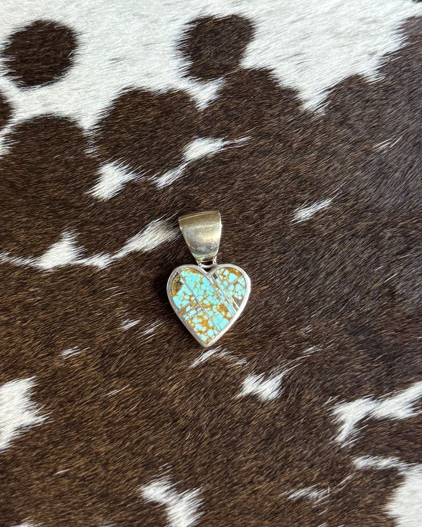 Inlay #8 Heart Pendant *Native