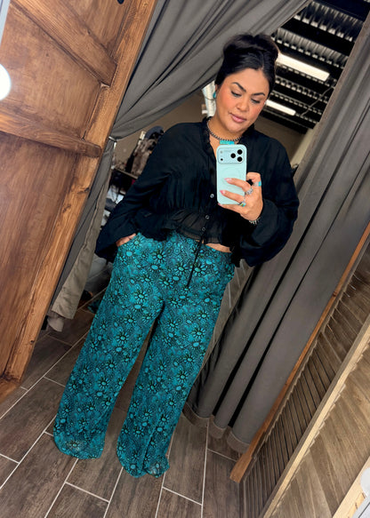 Turquoise Gal Pants