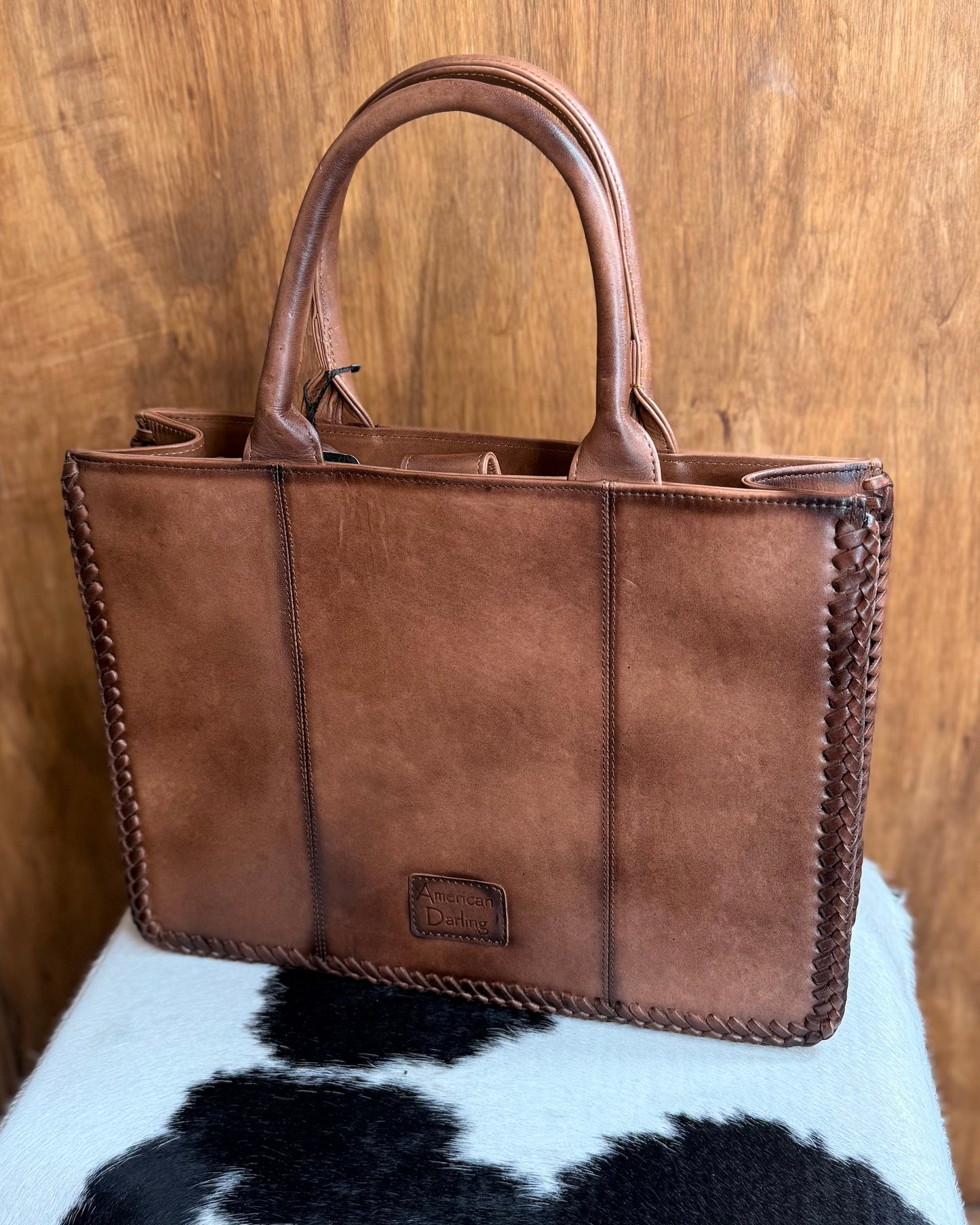 Studded Diamond Tote