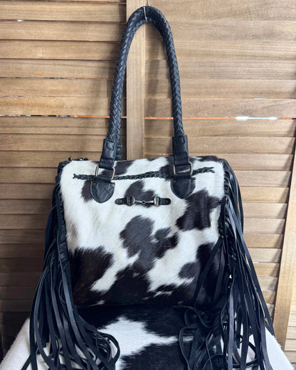 Hair On Hide Bit Shoulder Bag *Native