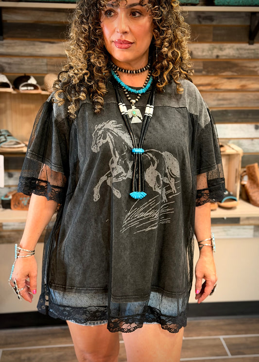 Wild Horse Lace Tee