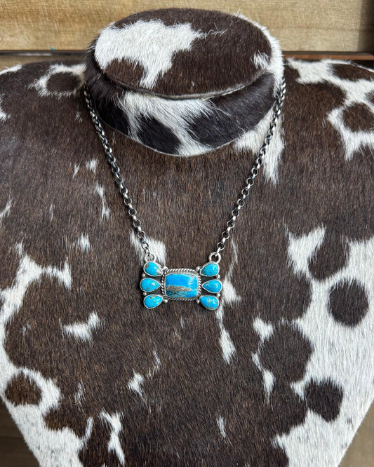 20” Square Cluster Necklace *Native