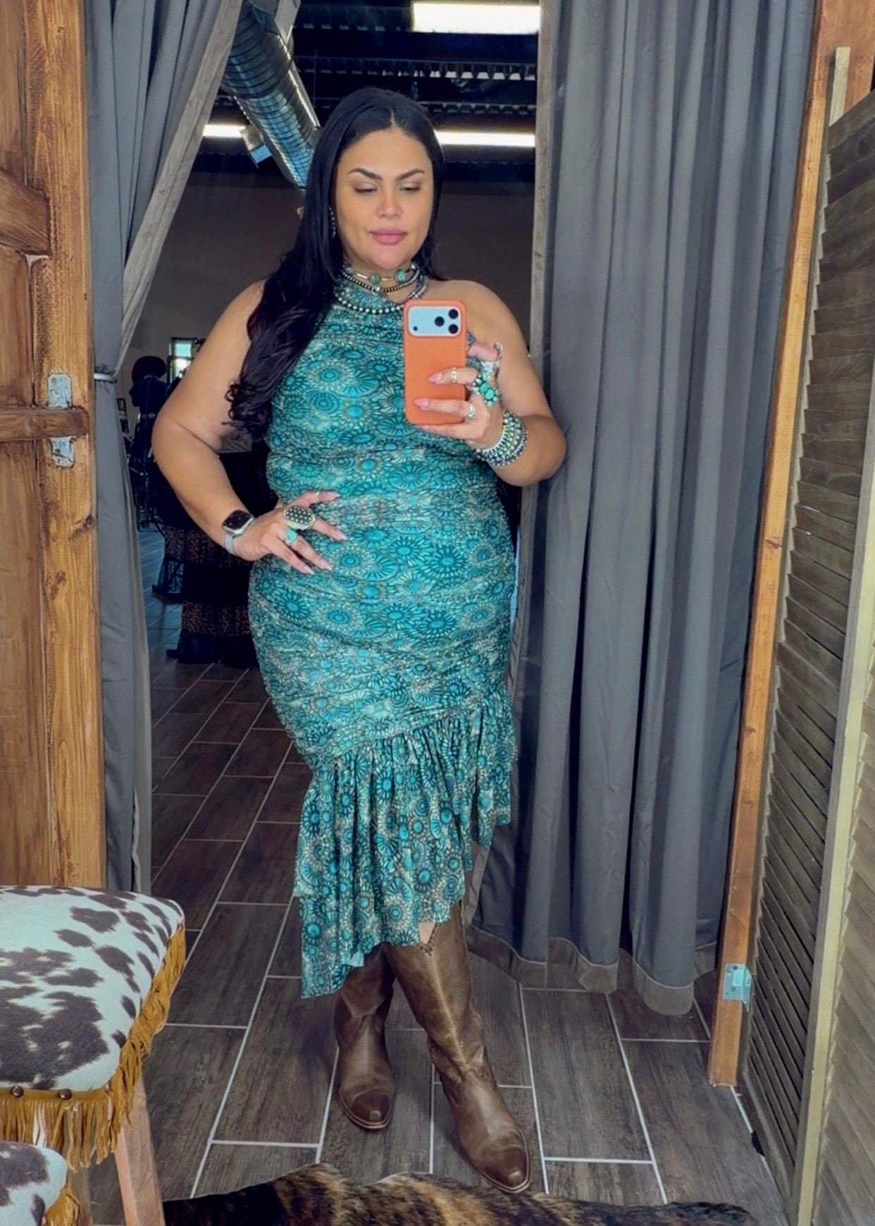 Cowgirl After Dark Dress (Concho)