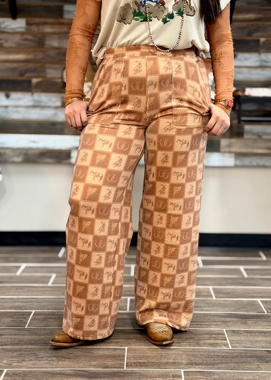 Howdy Check Pants