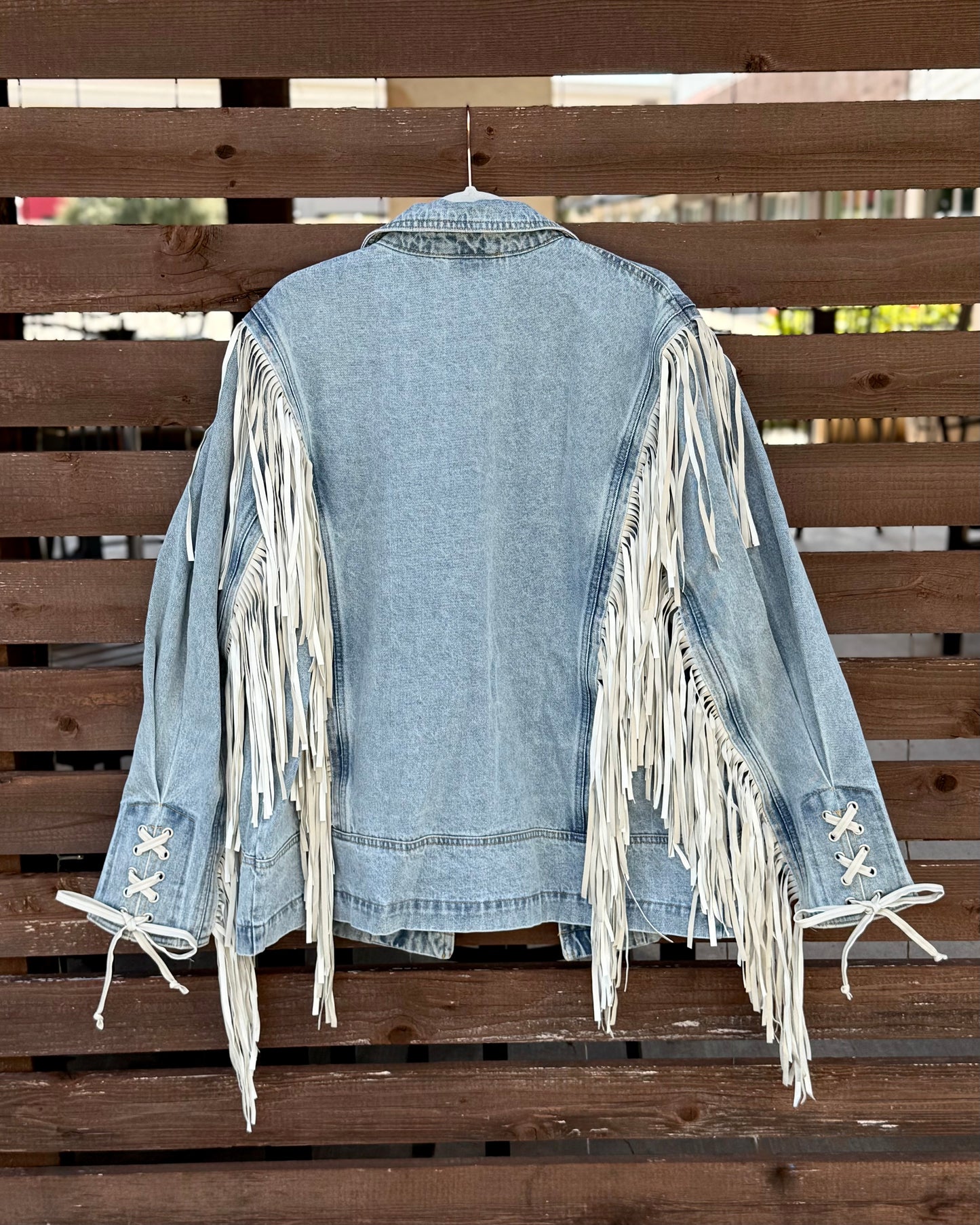 Oversized Lasso Denim Jacket