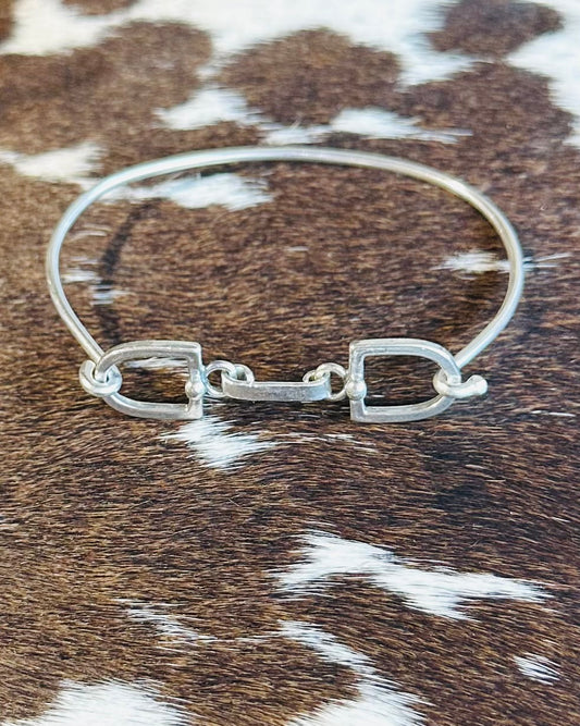 Snaffle bit bracelet