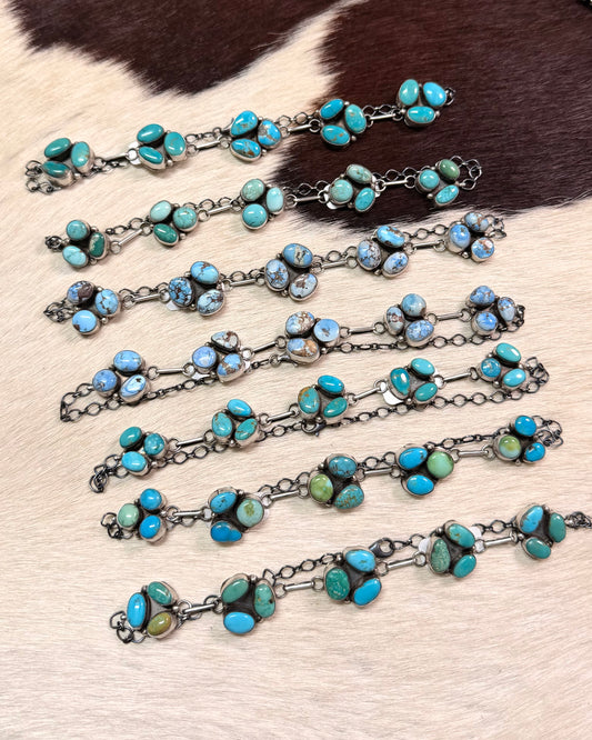 15” Tri Stone Cluster Choker *Native