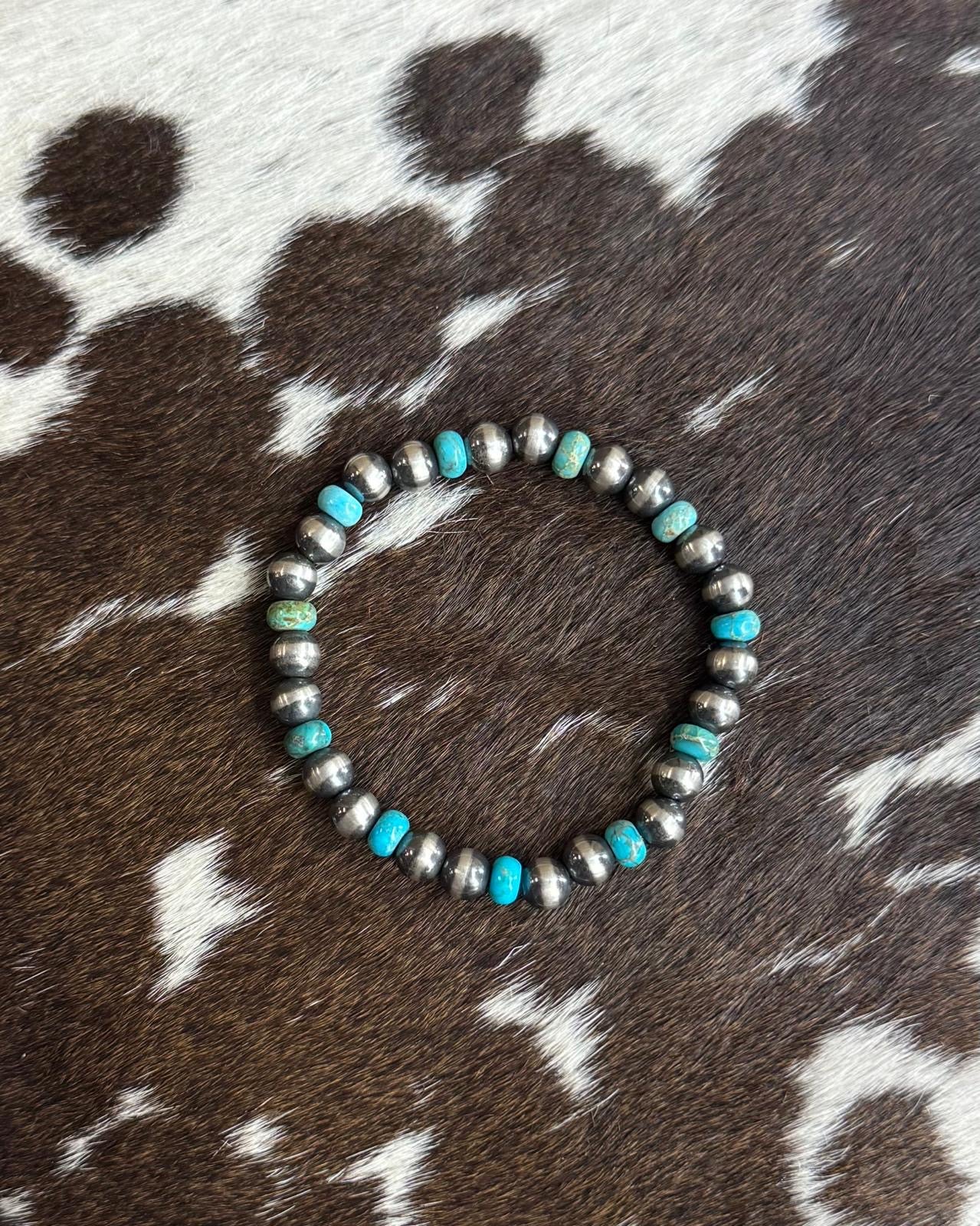 Green Turquoise Stretch Bracelet * NonNative