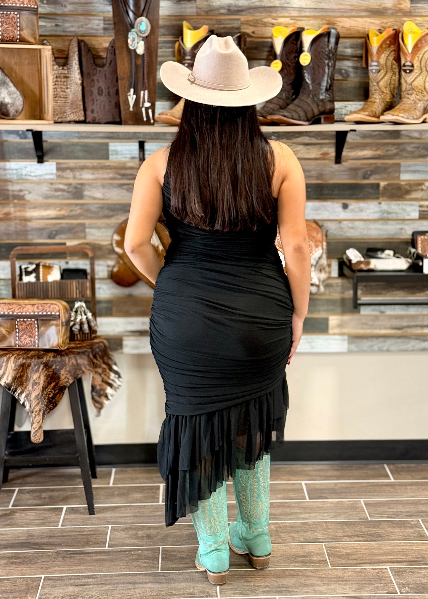 Cowgirl After Dark Dress (Black)