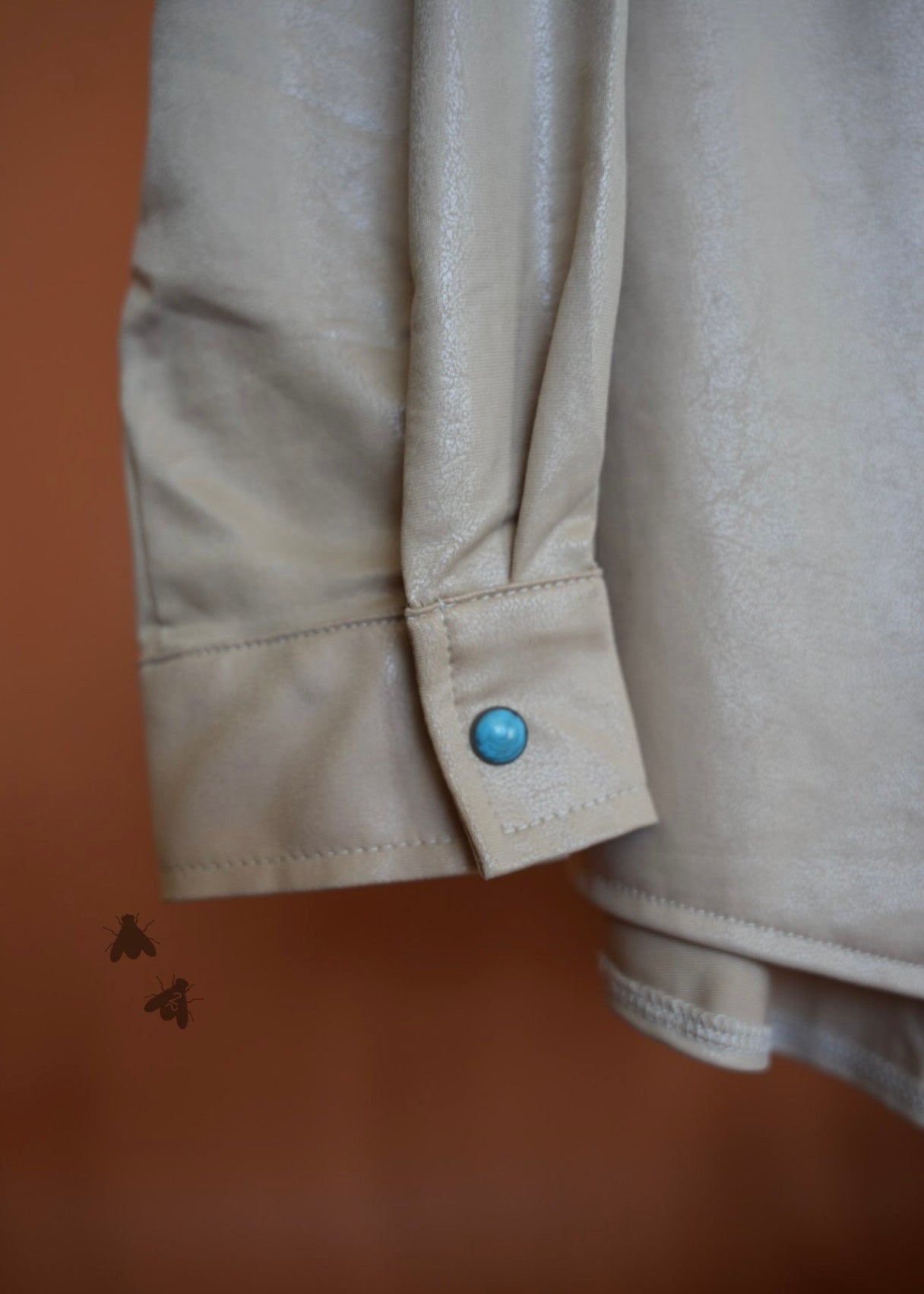 Leather Lux *Sand Button Up