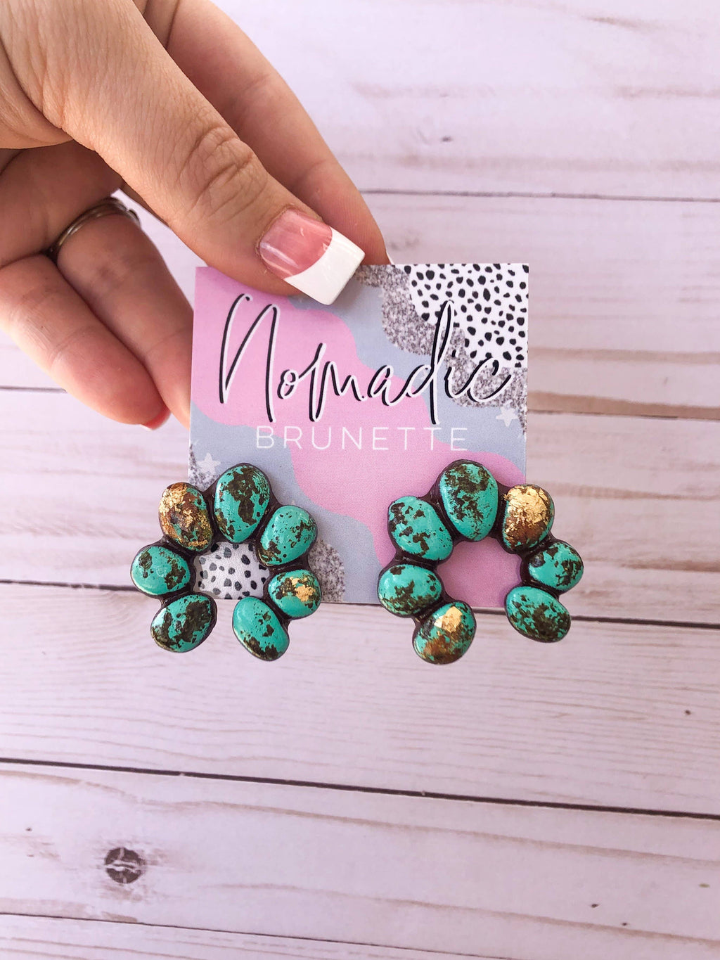 Torrington Earrings- Turquoise Stone