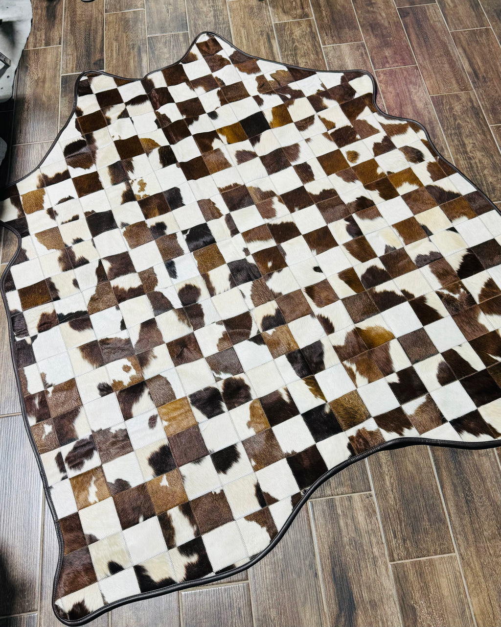 2pc Cowhide Under Bed/Furniture Rug