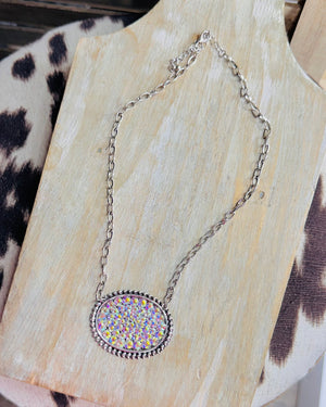 Rhinestone Chain Necklace