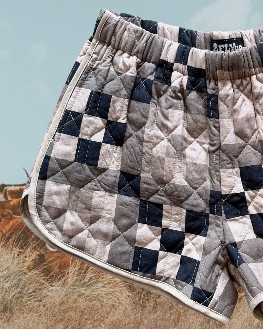 Checkered Quilt Shorts