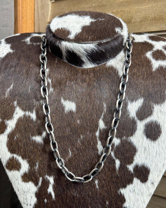 25” Thick Paperclip Chain Necklace *Native