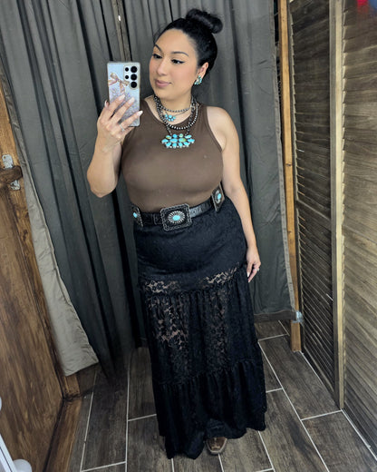 Cute In Lace Skirt *Black