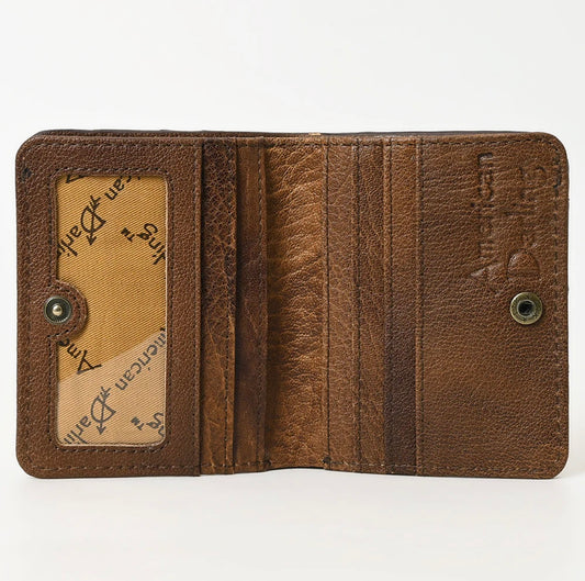 Brandy Tooled Wallet