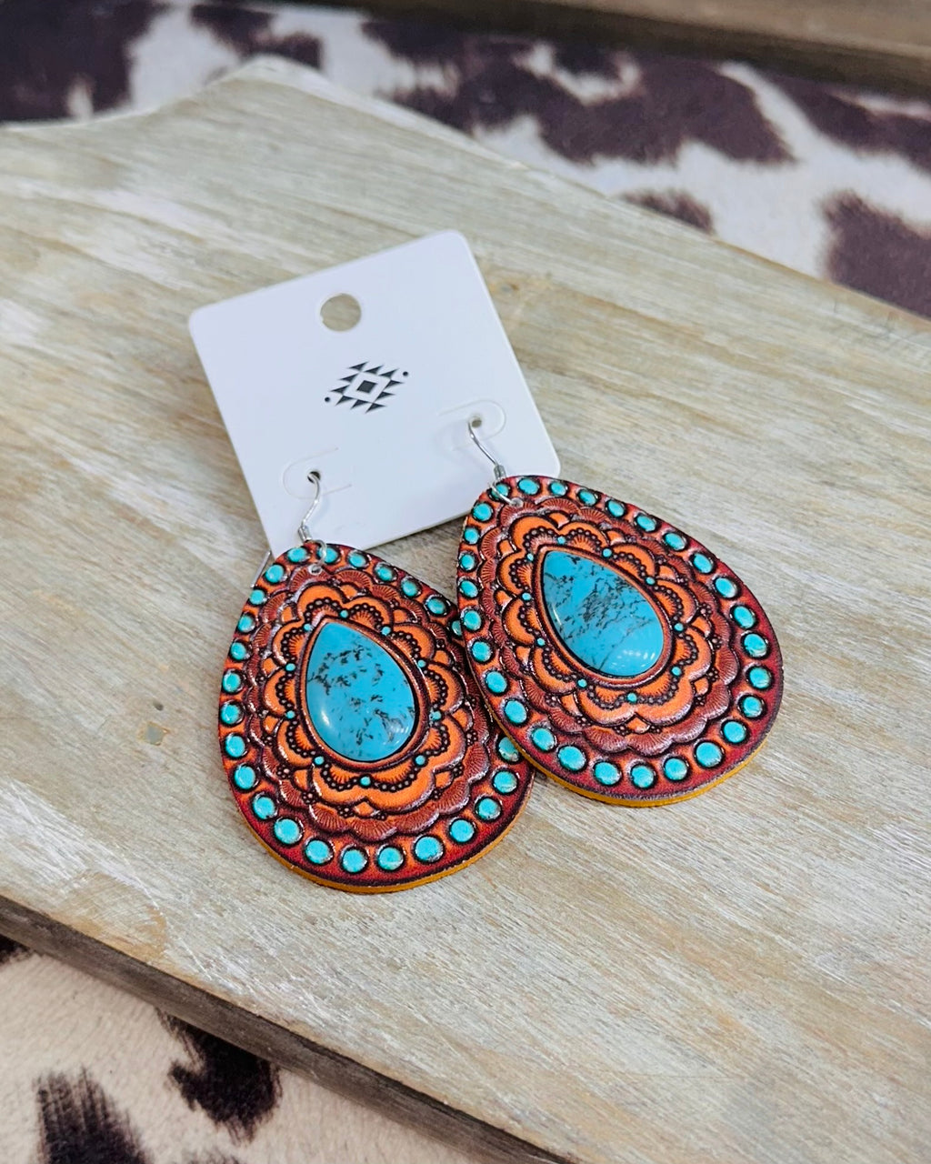 Leather Cowgirl Earrings