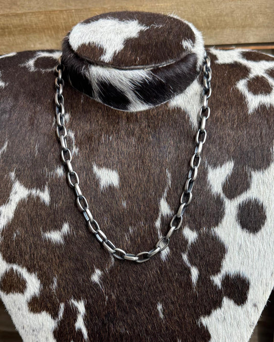 22.5” Thick Paperclip Chain Necklace *Native