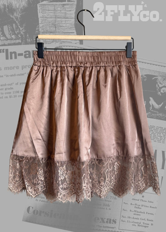 My Lace EX-TENDy Skirt *Choc