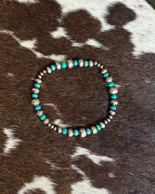 Turquoise Stretch Bracelet *Non Native