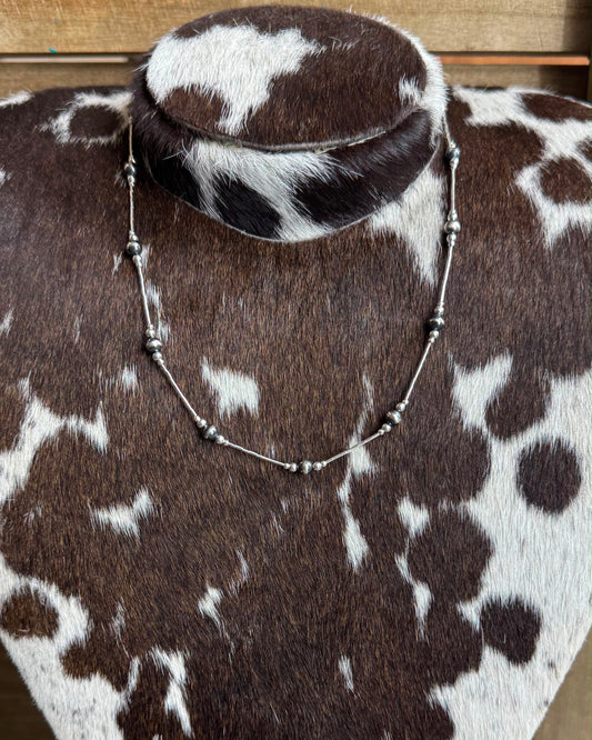 Pearl Liquid Silver Necklace *NonNative