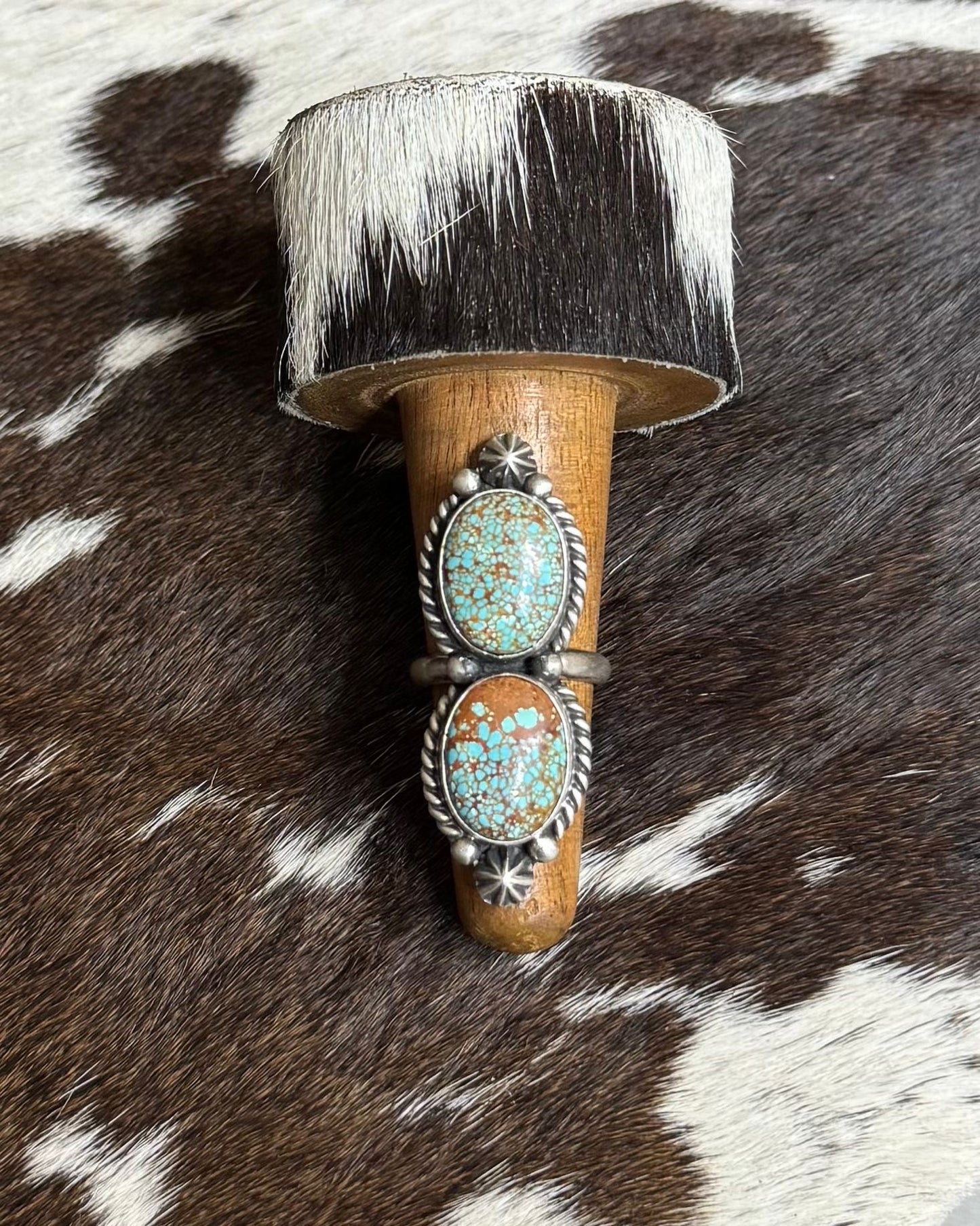 Double Stone #8 Ring *Native