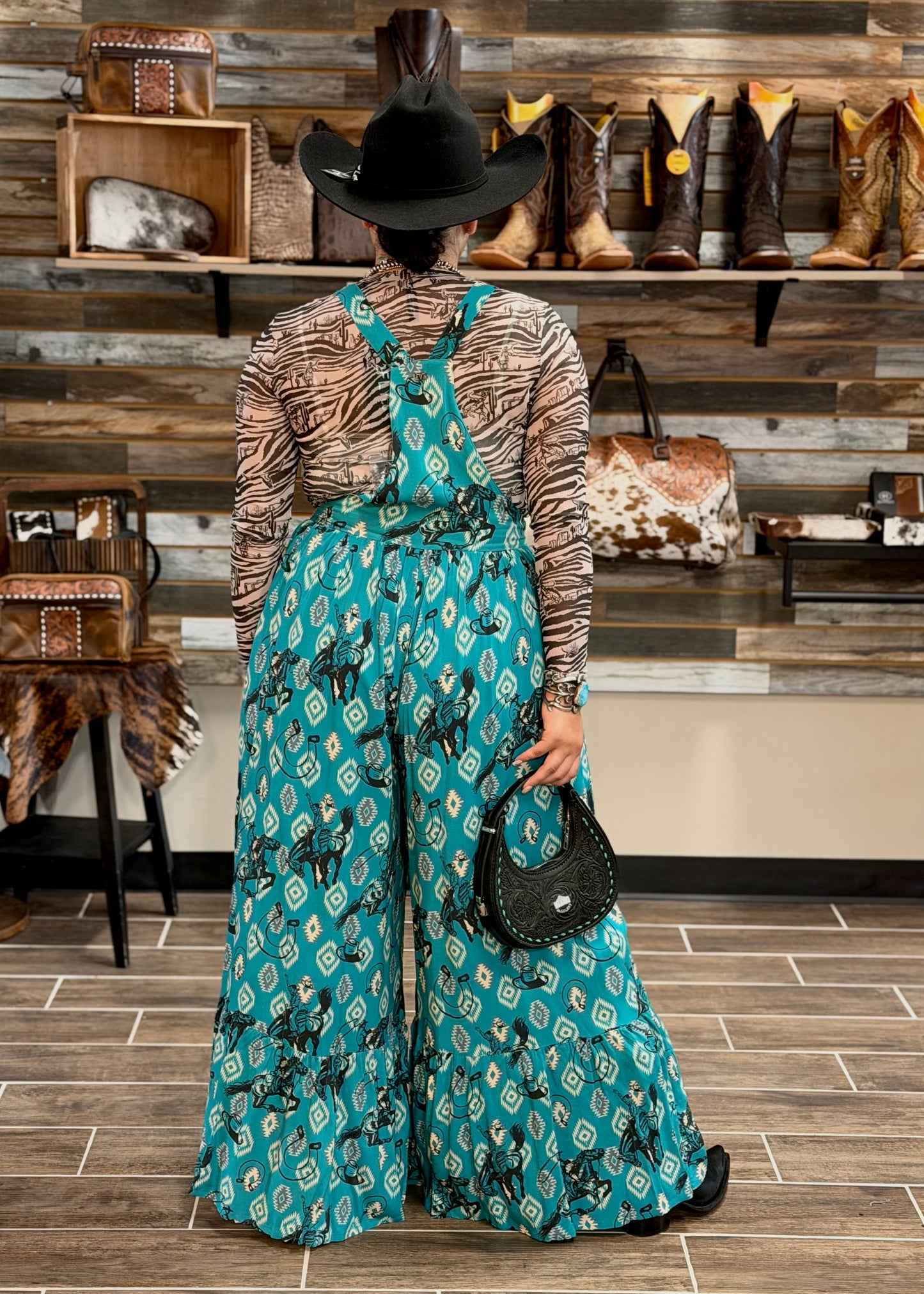 Wild Ride Romper *Turquoise