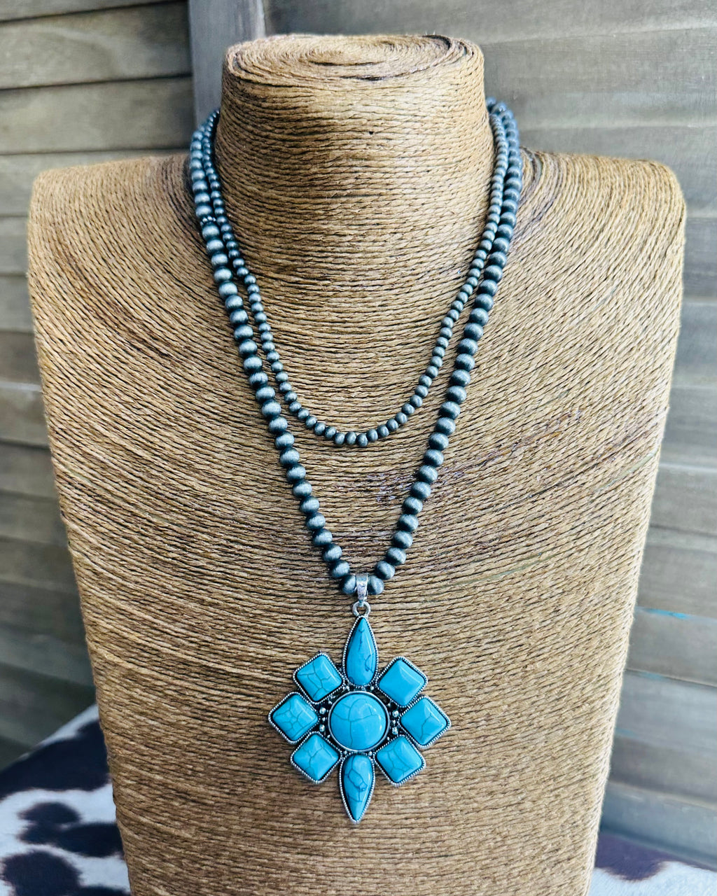 Turquoise Double Strand Necklace