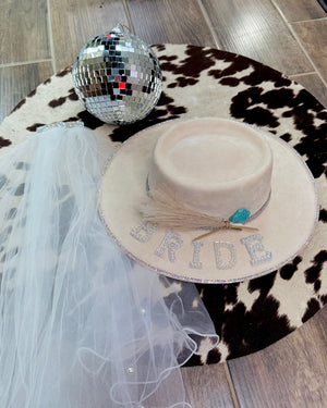 Love Me Like You Do Bridal Western Hat