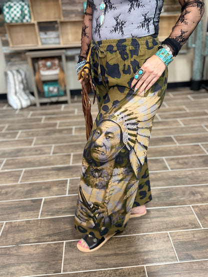 Leopard Chief Linen Pants