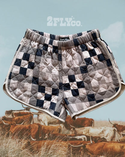 Checkered Quilt Shorts