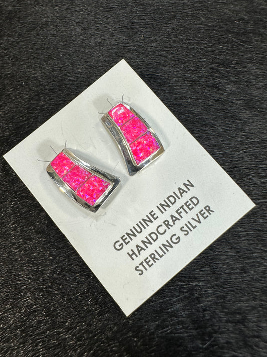 Pink Opal Earrings