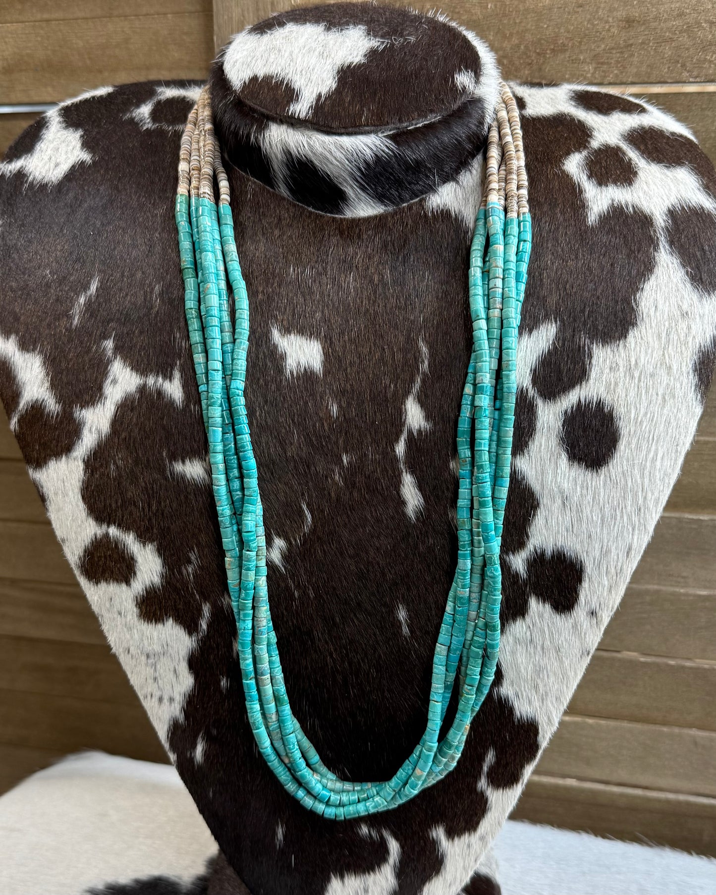 Joe Garcia Turquoise Shell Necklace *Native