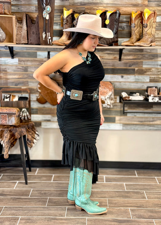 Cowgirl After Dark Dress (Black)