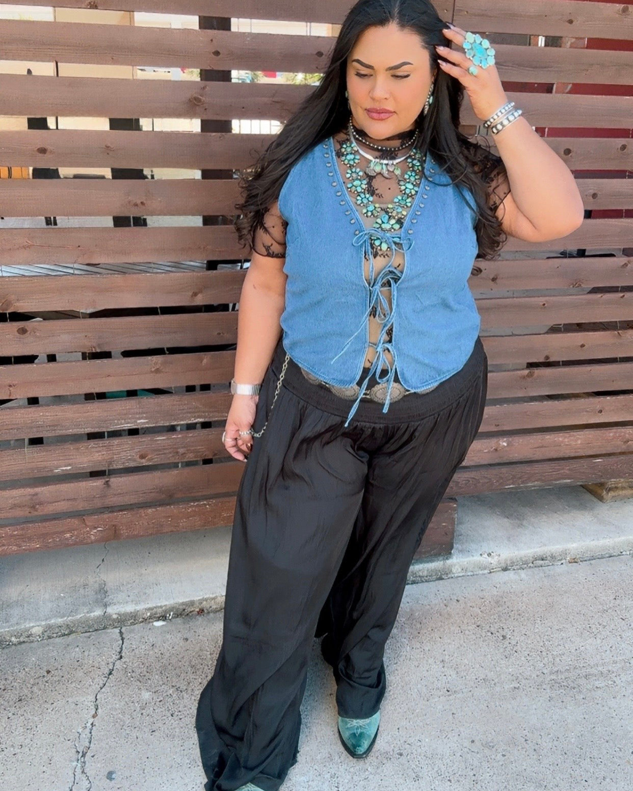 Driftwood Smocked Waist Pants *Black