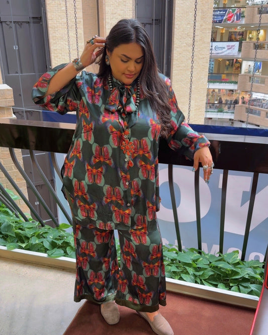 Butterfly Dream Satin Set