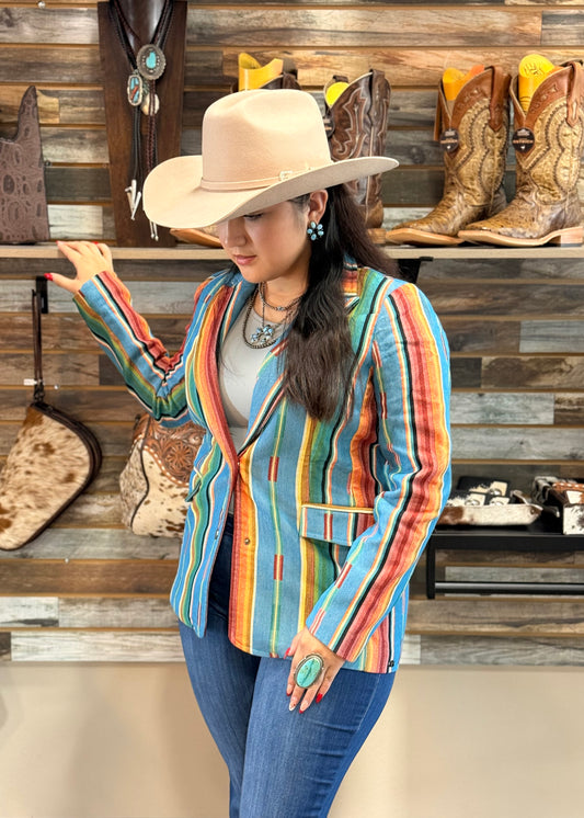 Serape Button Down Blazer