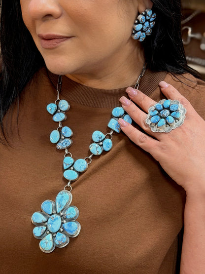 Golden Hills Cluster Lariat Statement Necklace ~ *Native