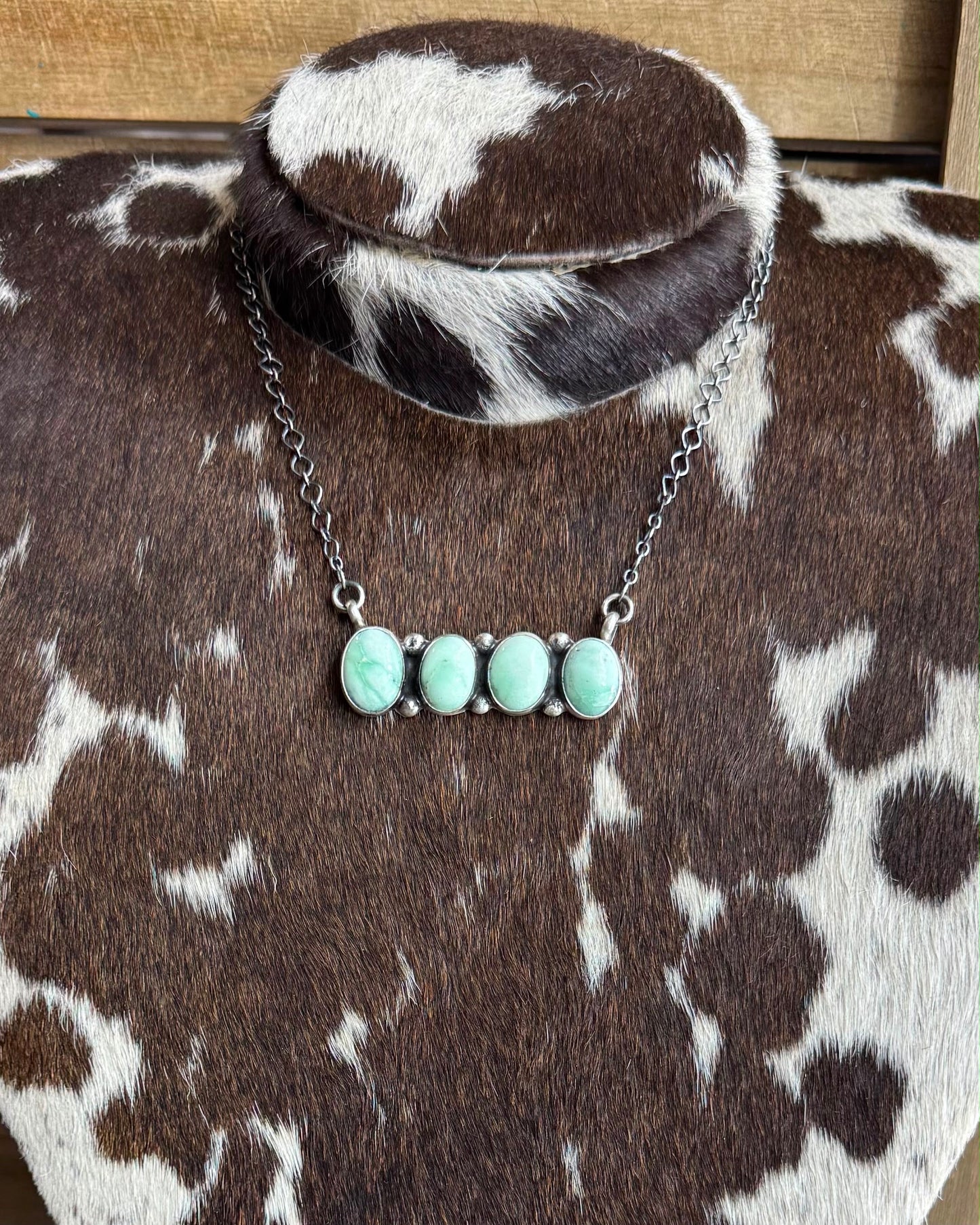 Paloma 4 Stone Bar Necklace *Native