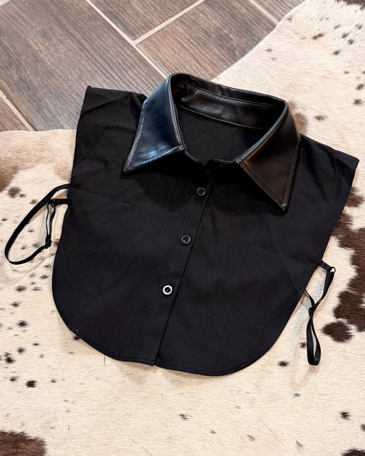 Black Dickie Faux Collar