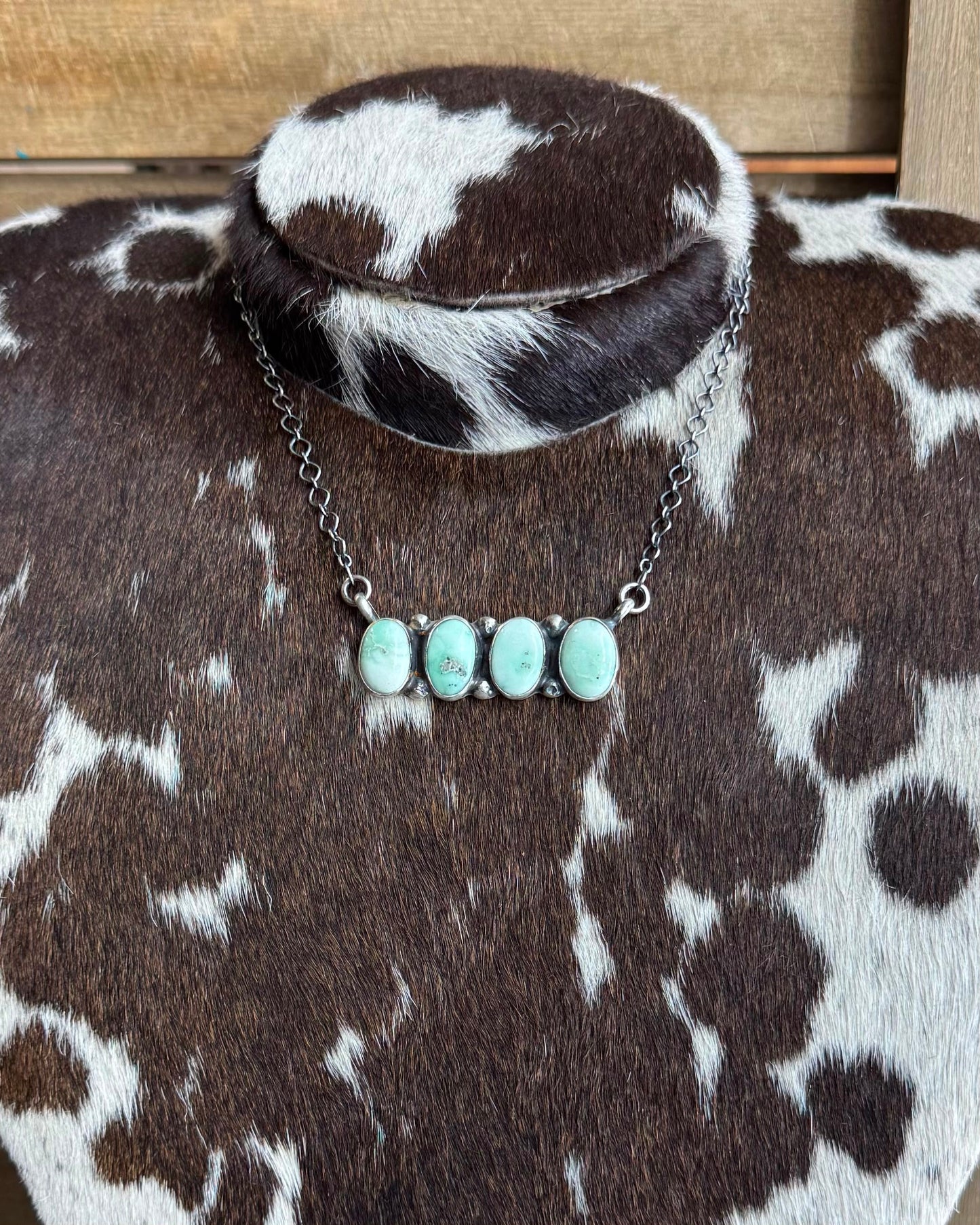Paloma 4 Stone Bar Necklace *Native