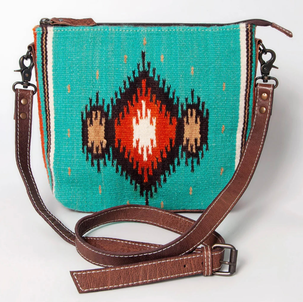 American Darling Saddle Blanket Crossbody *Turquoise