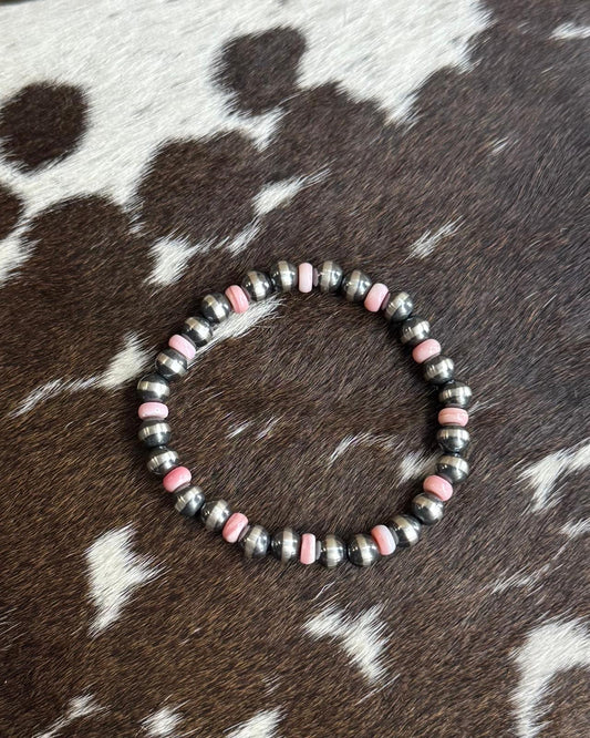 Pink Conch Stretch Bracelet * NonNative