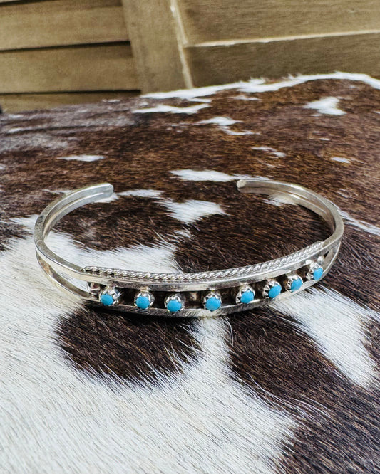8 stone Zuni Cuff