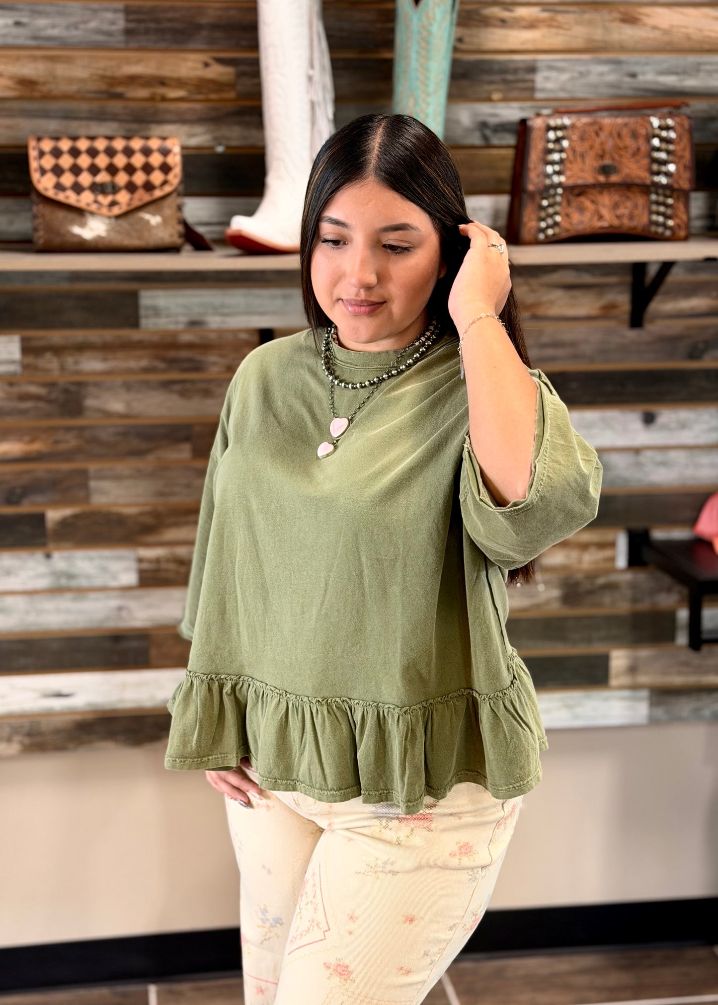 Olive Pep Top