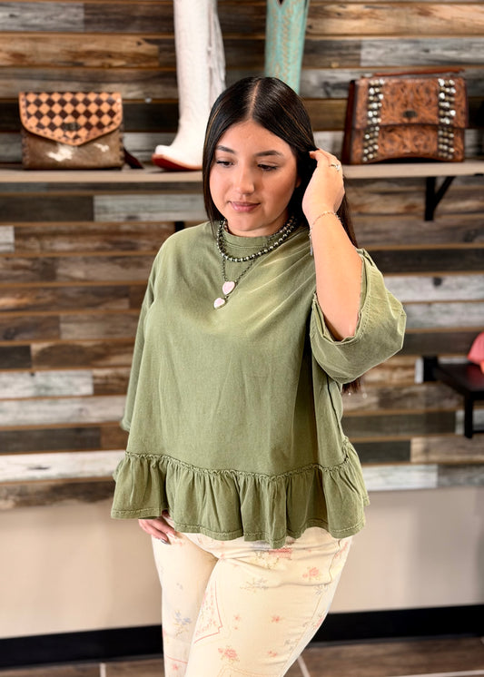 Olive Pep Top